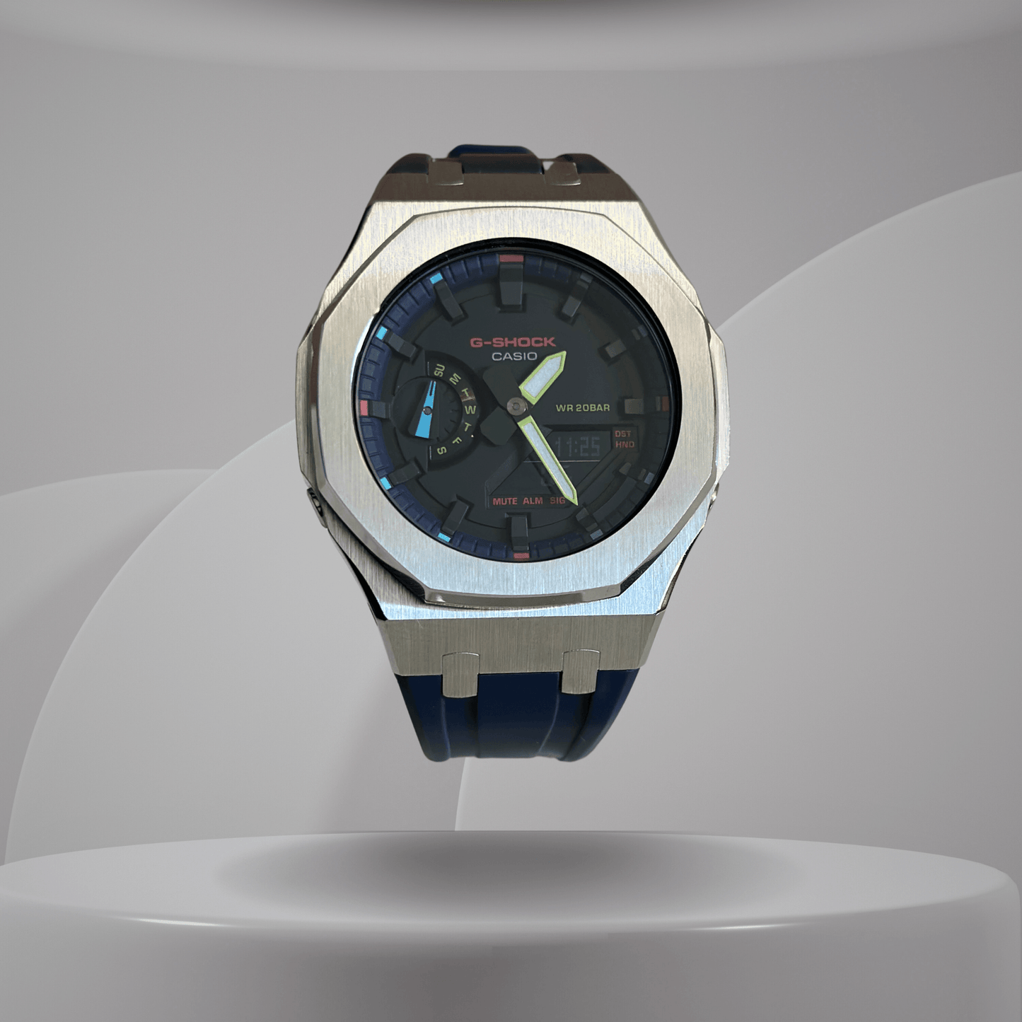 Casio G-Shock Mod Watch - Purple Blue - GA-2100 Custom Casioak