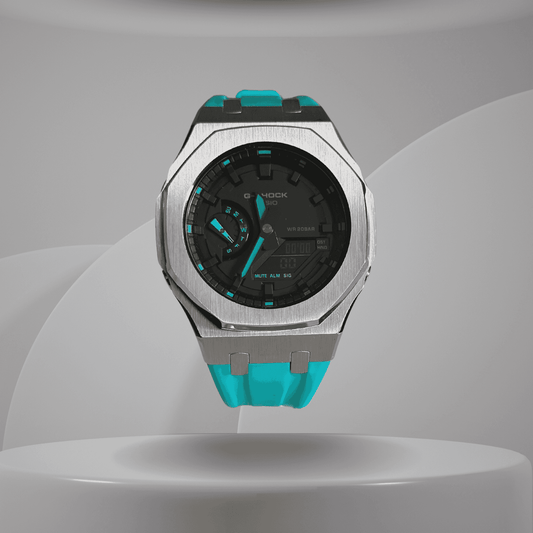 Casio G-Shock Mod Watch - Sky Blue - GA-2100 Custom Casioak