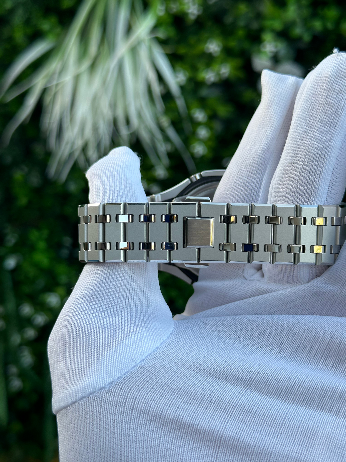 Montre CasiOak Custom – Full Silver Mirror Polish - Mod G-Shock GA2100