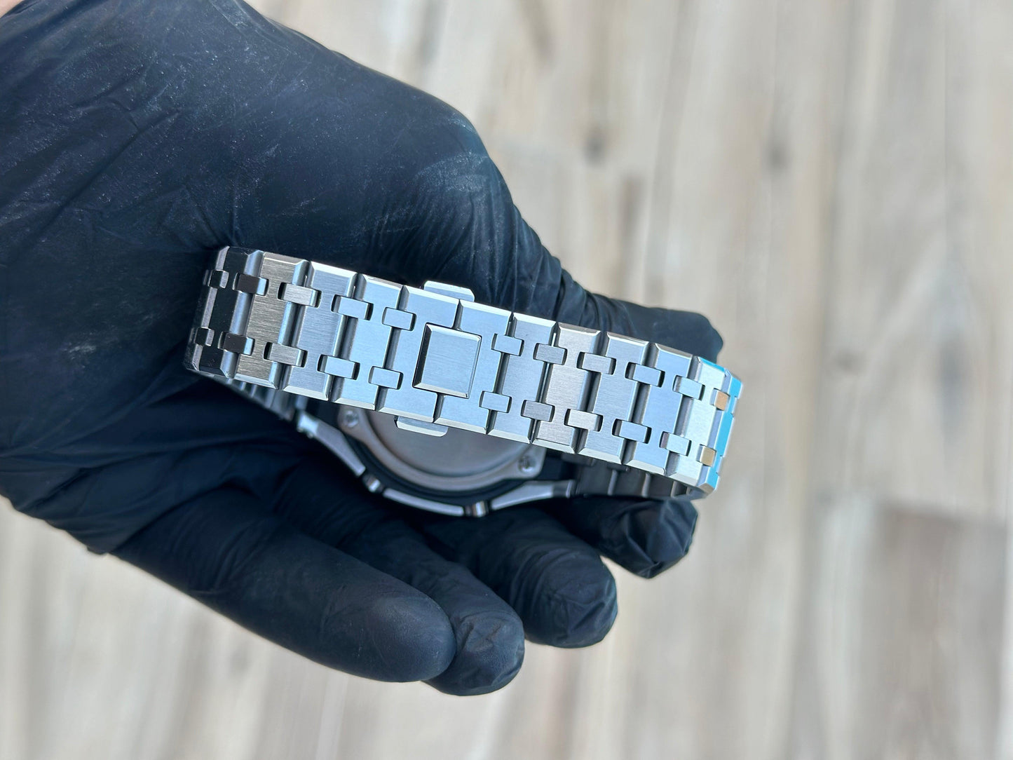 Casio G-Shock Mod Watch - Silver Blue - GA-2100 Custom Casioak - ChronoCustom