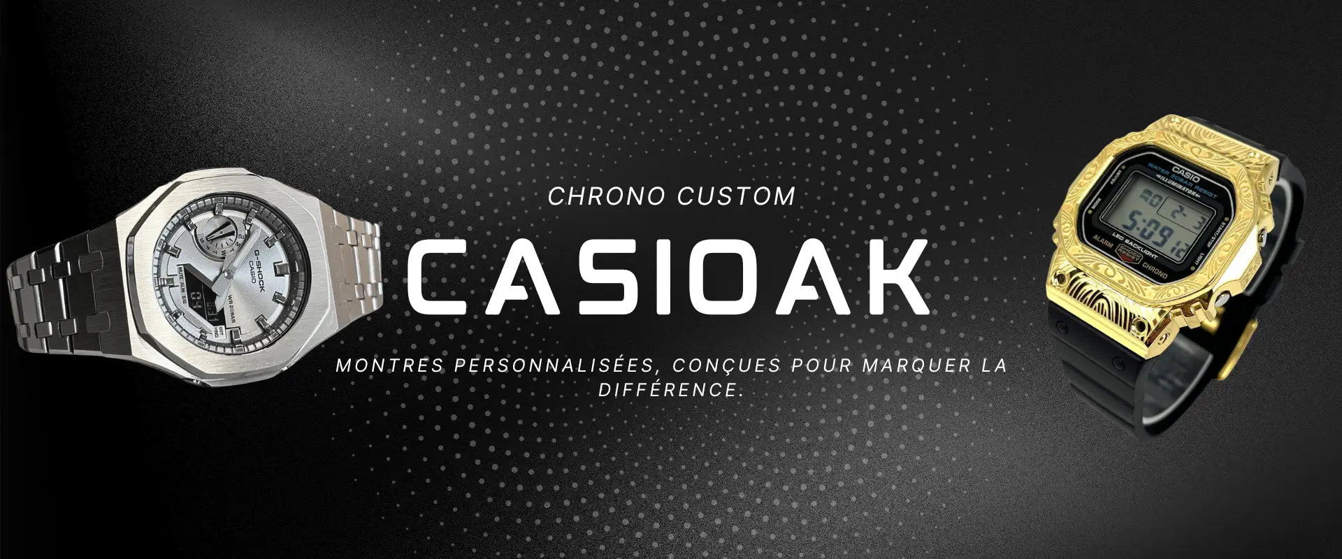 Montre G-SHOCK GA2100 personnalisée Casioak pour homme – Design sur mesure et look moderne