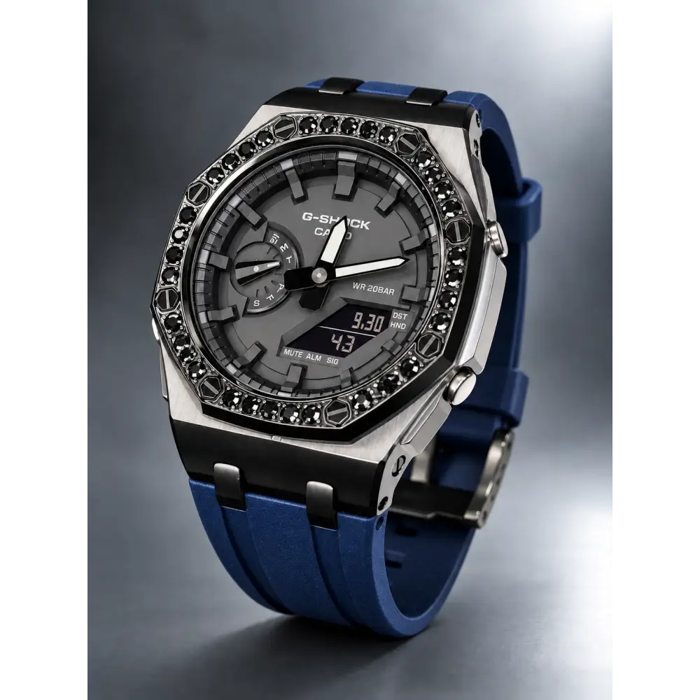 Montre CasiOak Custom – Diamond Dark Blue - Mod G-Shock GA2100