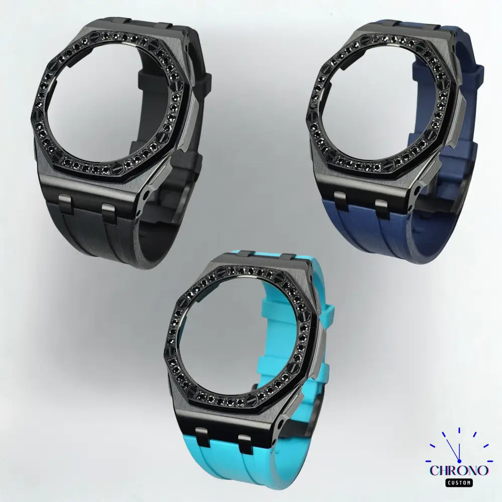 Montre CasiOak Custom – Diamond Deep Black - Mod G-Shock GA2100