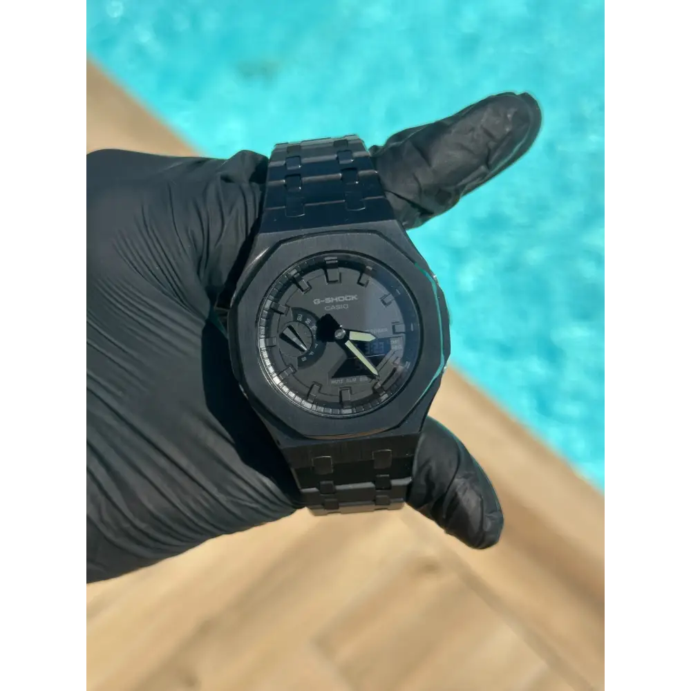 Montre CasiOak Custom – Full Black - Mod G-Shock GA2100