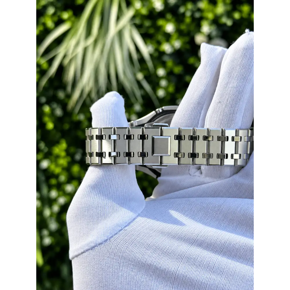 Montre CasiOak Custom – Full Silver Mirror Polish - Mod G-Shock GA2100