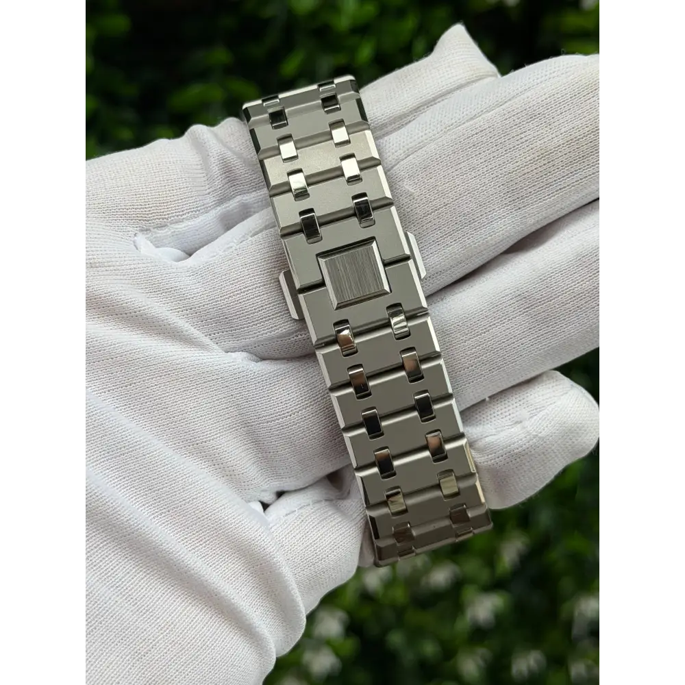 Montre CasiOak Custom – Silver White Blue Mirror Polish - Mod G-Shock GA2100