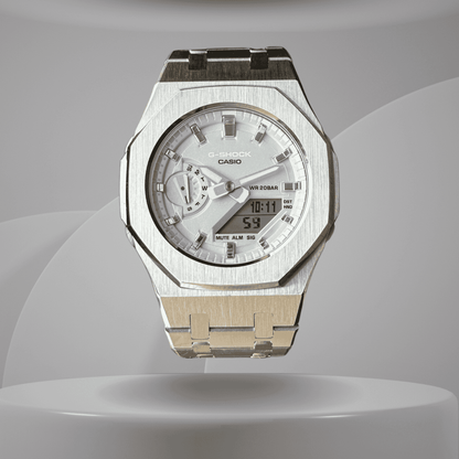 Montre CasiOak Custom – Metal Silver - Mod G-Shock GMA2100