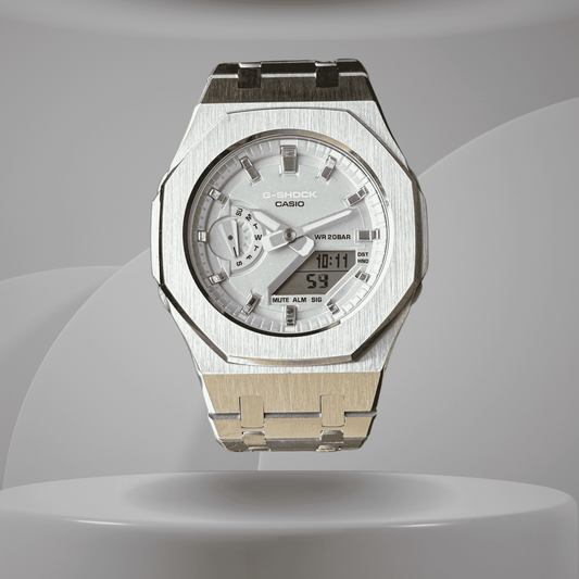 Montre CasiOak Custom – Metal Silver - Mod G-Shock GMA2100