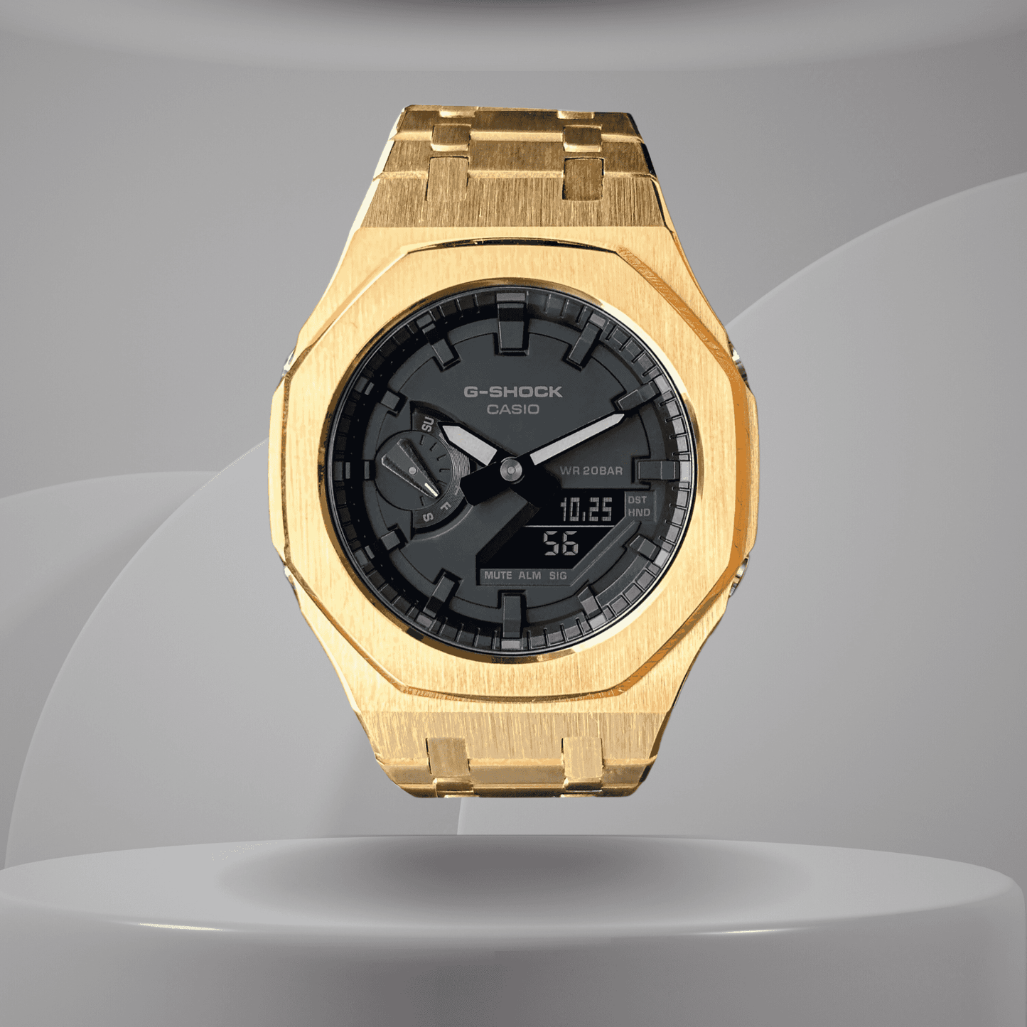 Montre CasiOak Custom – Gold Black Dial - Mod G-Shock GA2100