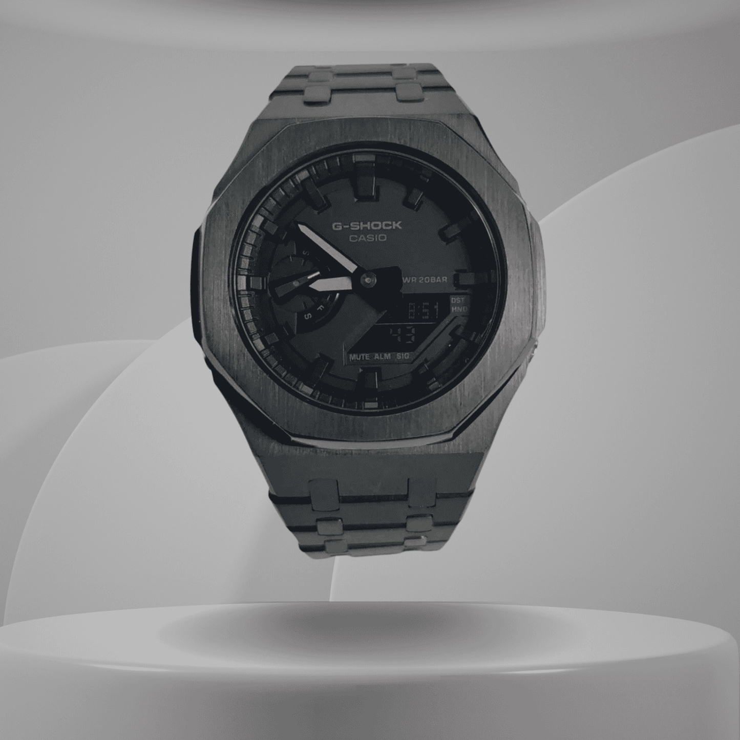 Montre CasiOak Custom – Full Black - Mod G-Shock GA2100