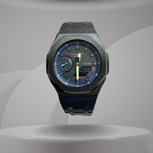 Montre CasiOak Custom – Black Purple - Mod G-Shock GA2100