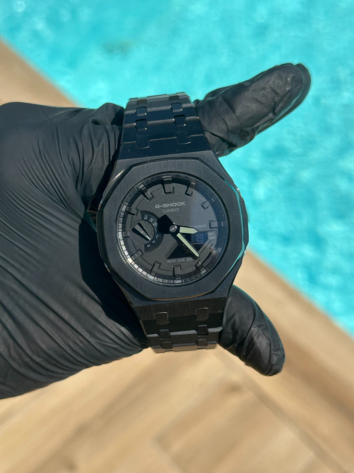 Montre CasiOak Custom – Full Black - Mod G-Shock GA2100