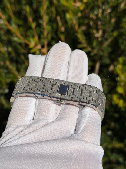 Montre CasiOak Custom – Silver Luminous Frosted - Mod G-Shock GA2100