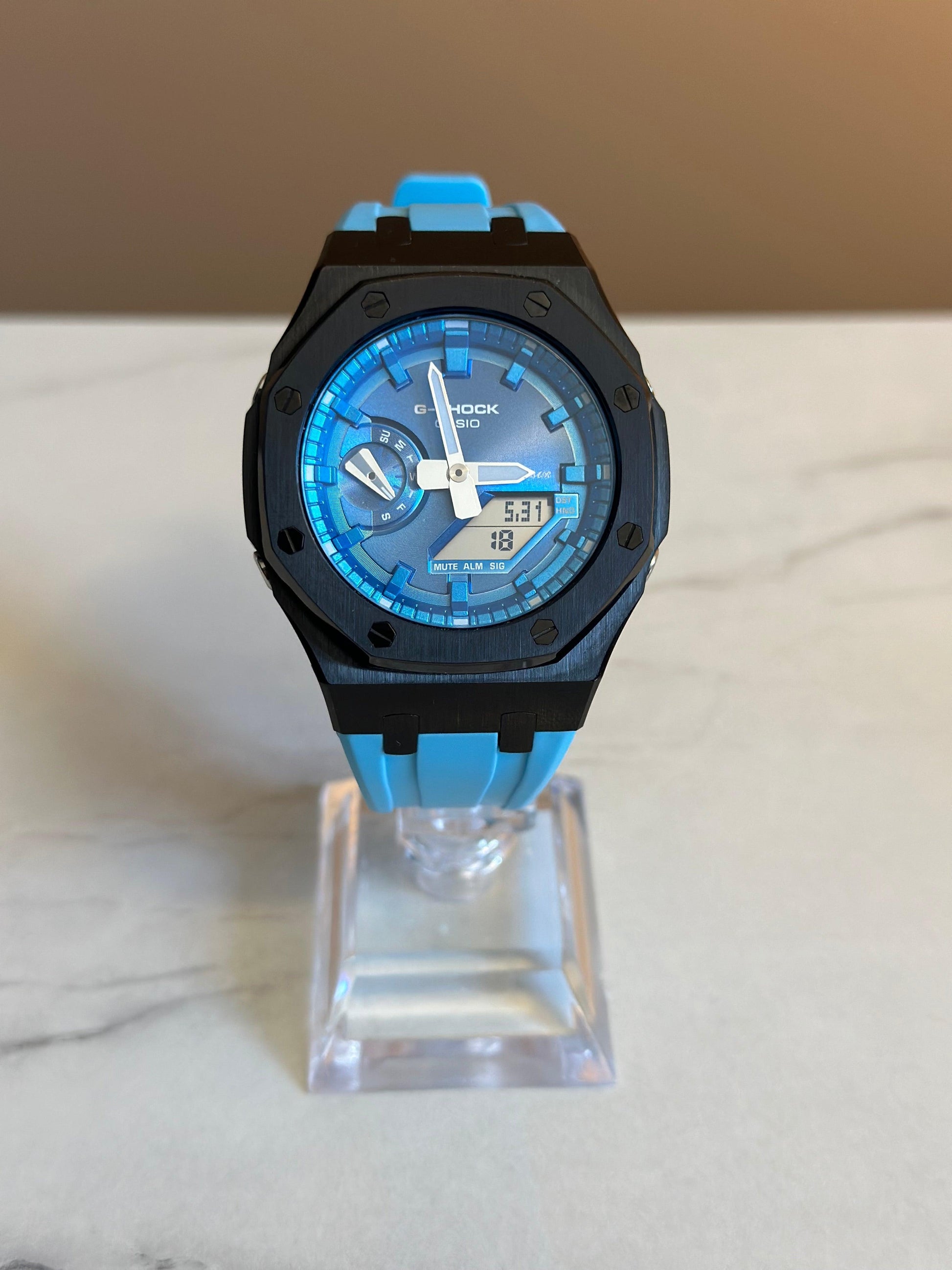 Montre CasiOak Custom - Blue black - ChronoCustom