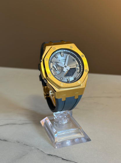 Montre CasiOak Custom - Grey Yellow Gold - ChronoCustom