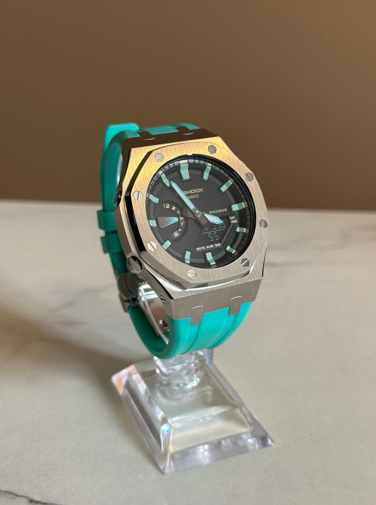 Montre CasiOak Custom - Blue Green - ChronoCustom