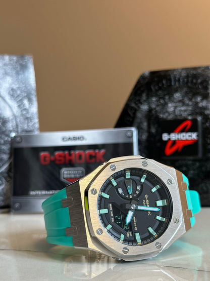 Montre CasiOak Custom - Blue Green - ChronoCustom