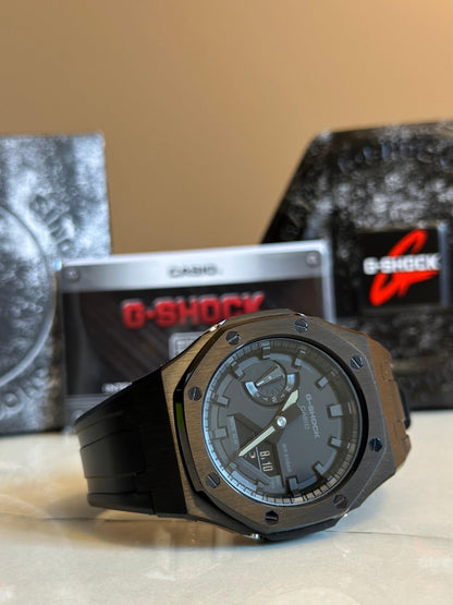 Montre CasiOak Custom - Full Black - ChronoCustom