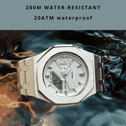 Montre CasiOak Custom – Metal Silver - Mod G-Shock GMA2100