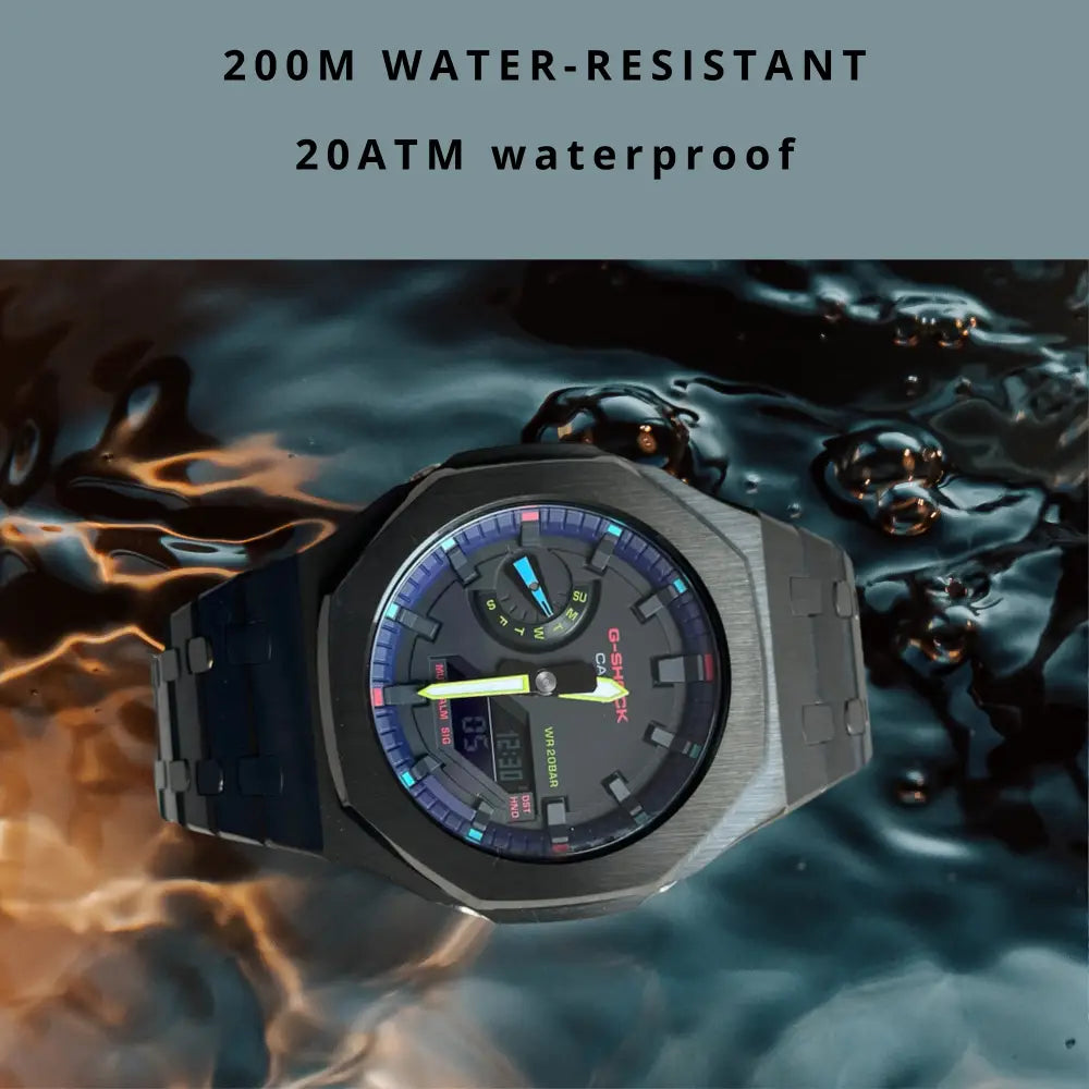 Montre CasiOak Custom – Black Purple - Mod G-Shock GA2100