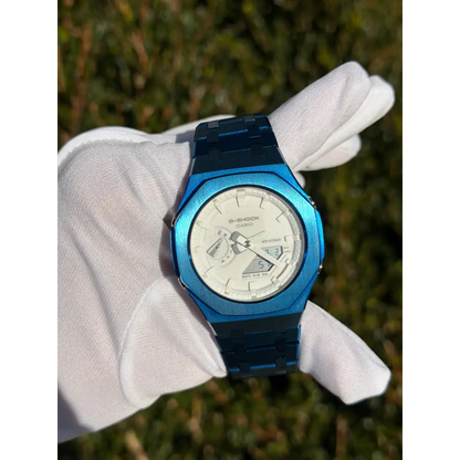 Montre CasiOak Custom – Dark Blue White - Mod G-Shock GA2100