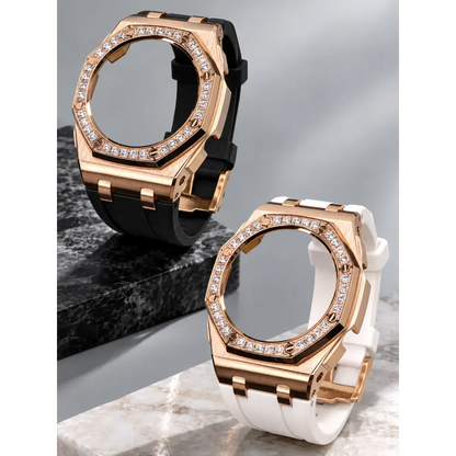 Montre CasiOak Custom – Diamond Rose Gold - Mod G-Shock GMAS2100