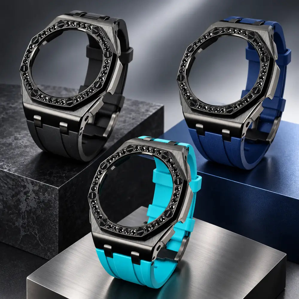 Montre CasiOak Custom – Diamond Deep Black - Mod G-Shock GA2100