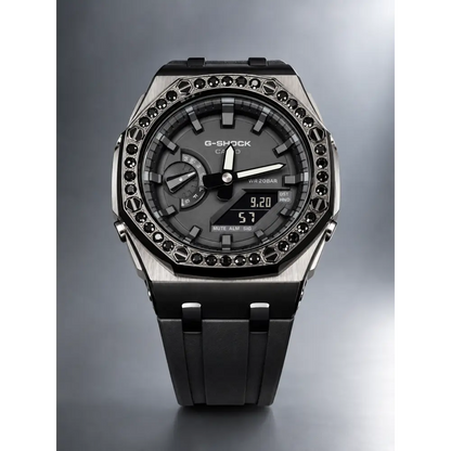 Montre CasiOak Custom – Diamond Deep Black - Mod G-Shock GA2100