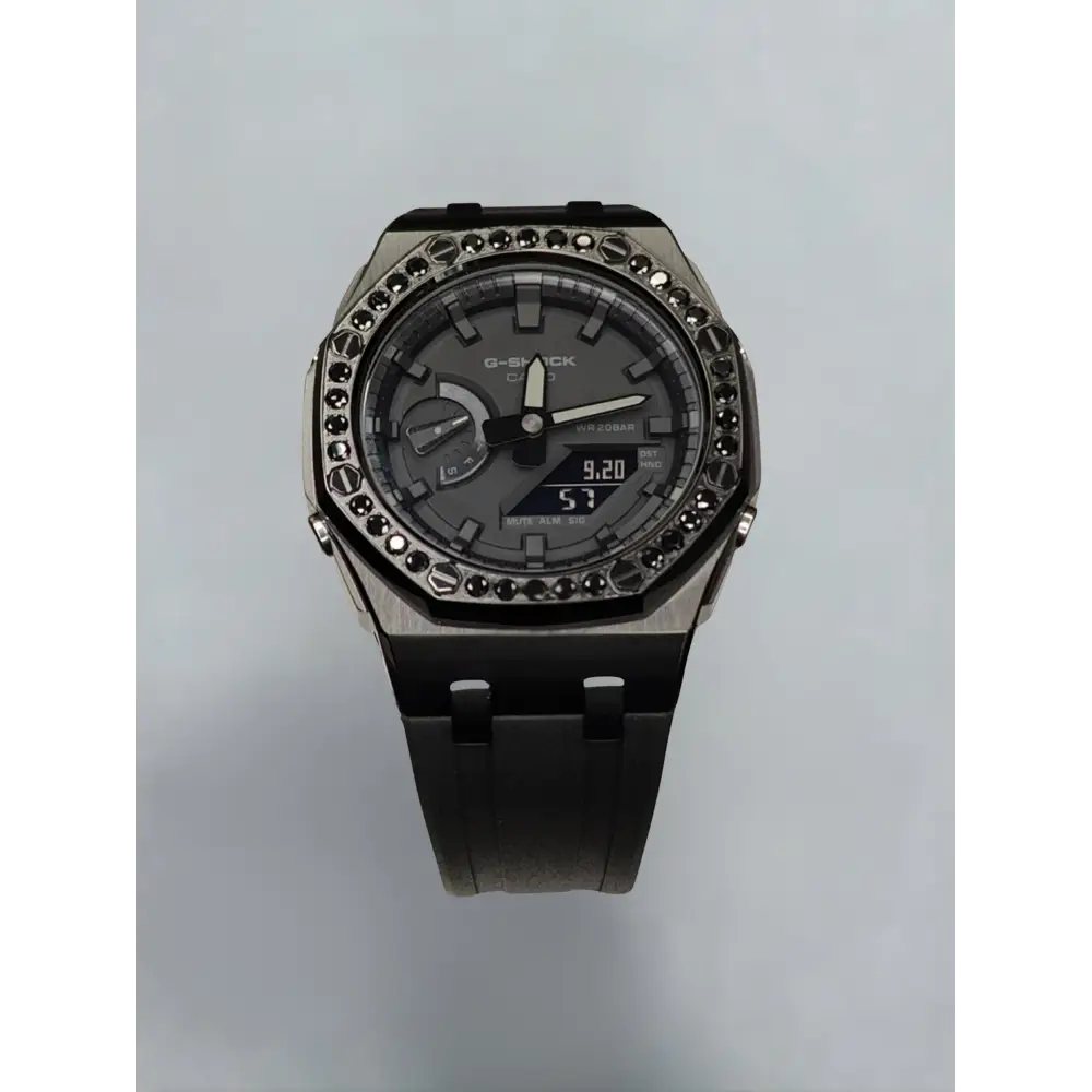 Montre CasiOak Custom – Diamond Deep Black - Mod G-Shock GA2100