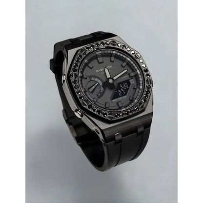Montre CasiOak Custom – Diamond Deep Black - Mod G-Shock GA2100
