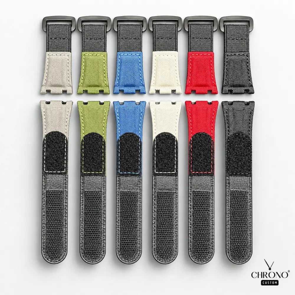 Montre CasiOak Custom –  Nylon Canvas Velcro Strap - Mod G-Shock GAB2100