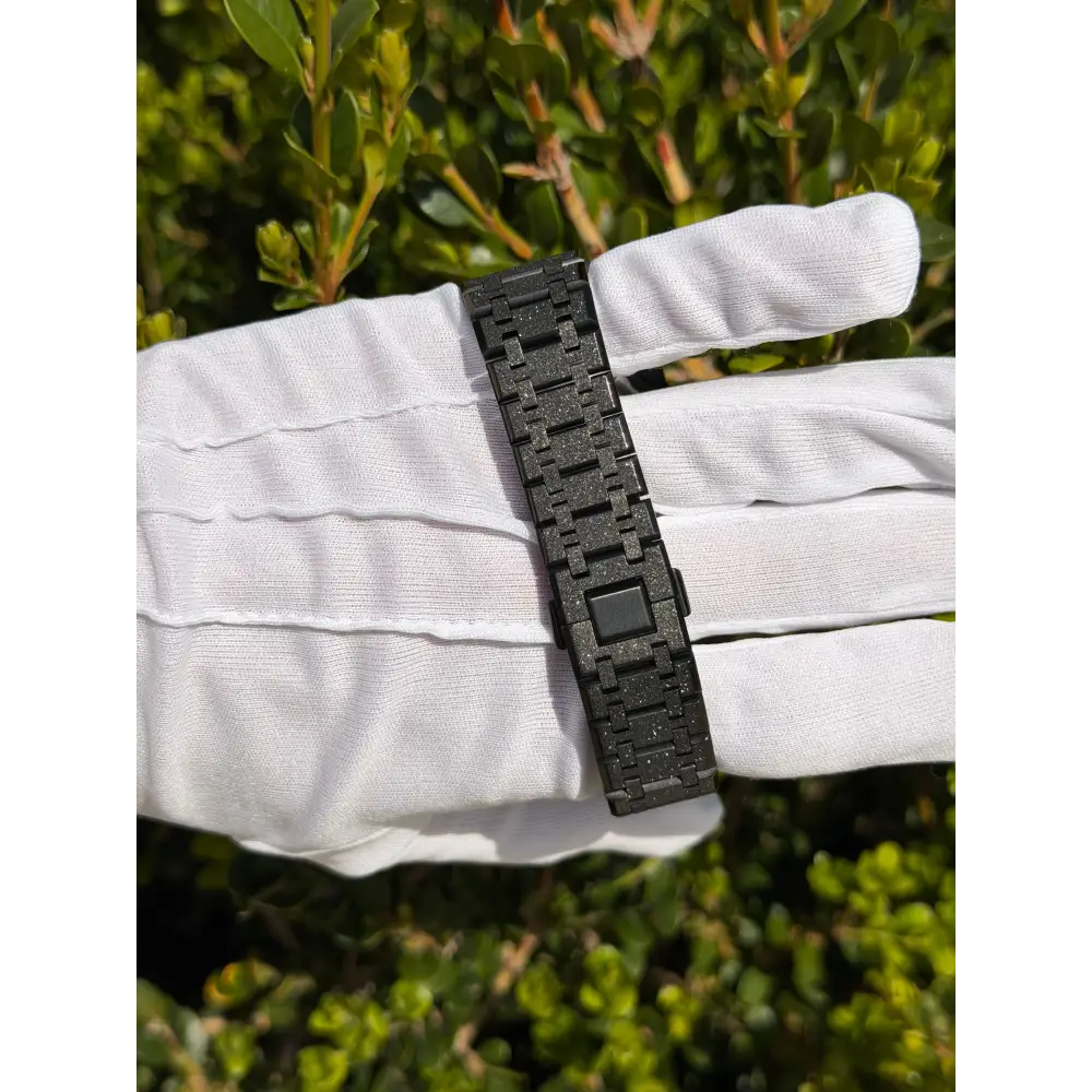 Montre CasiOak Custom – Full Black Frosted Diamond
