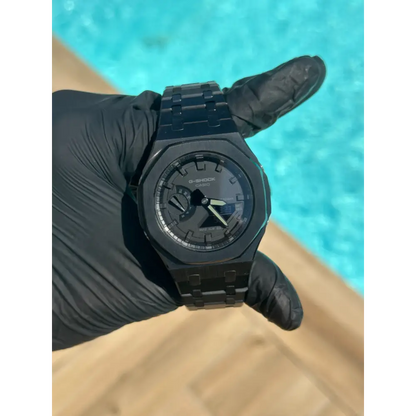 Montre CasiOak Custom – Full Black - Mod G-Shock GA2100