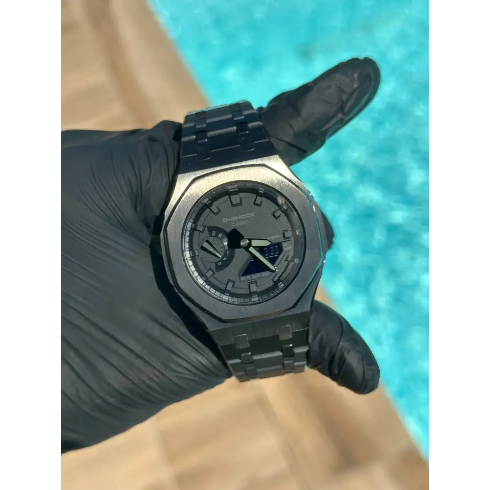 Montre CasiOak Custom – Full Black - Mod G-Shock GA2100
