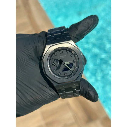 Montre CasiOak Custom – Full Black - Mod G-Shock GA2100