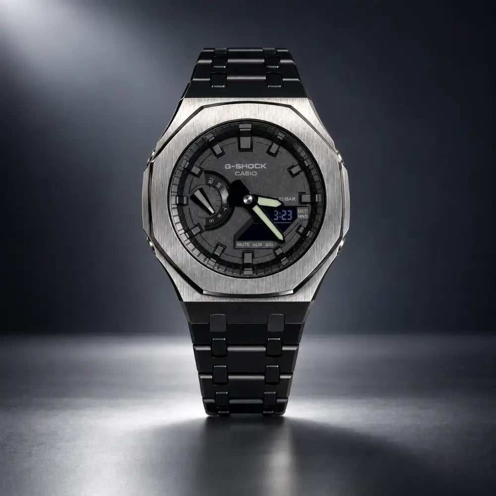 Montre Personnalisée Casio G-Shock - Full Black - GA-2100 Custom Casioak