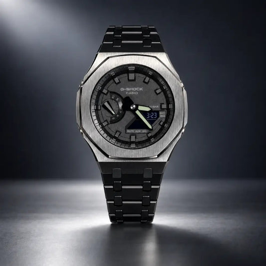 Montre Personnalisée Casio G-Shock - Full Black - GA-2100 Custom Casioak