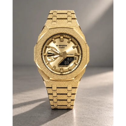 Montre CasiOak Custom – Full Gold Frosted - Mod G-Shock GA2100