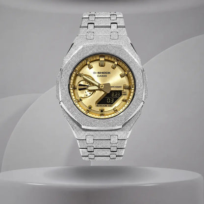 Montre CasiOak Custom – Full Gold Frosted - Mod G-Shock GA2100