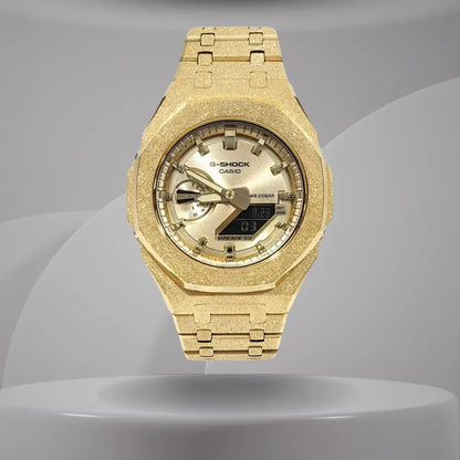 Montre CasiOak Custom – Full Gold Frosted - Mod G-Shock GA2100