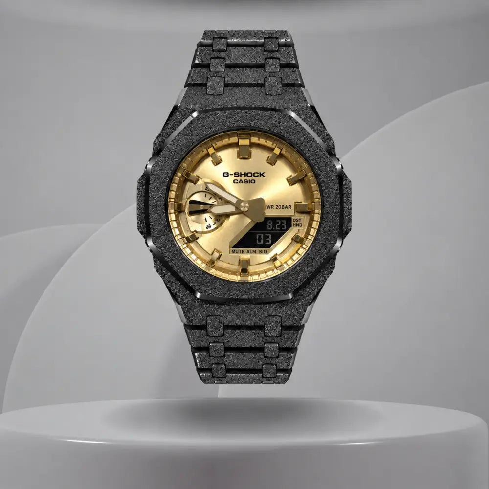 Montre CasiOak Custom – Full Gold Frosted - Mod G-Shock GA2100