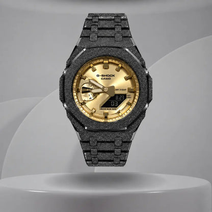 Montre CasiOak Custom – Full Gold Frosted - Mod G-Shock GA2100