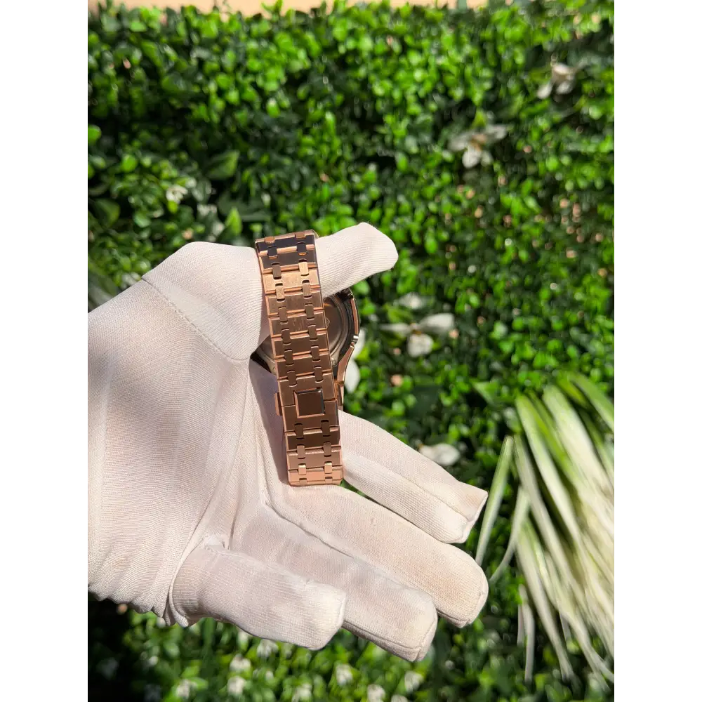 Montre CasiOak Custom – Full Rose Gold White - Mod G-Shock GA2100