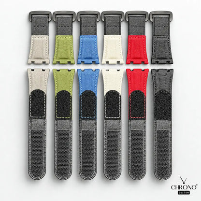 Montre CasiOak Custom –  Nylon Canvas Velcro Strap - Mod G-Shock GAB2100