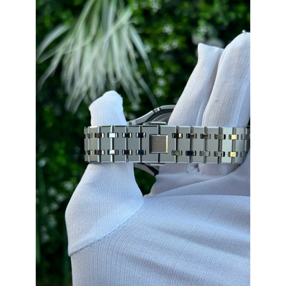 Montre CasiOak Custom – Full Silver Mirror Polish - Mod G-Shock GA2100