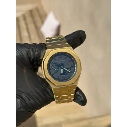 Montre CasiOak Custom – Gold Black Dial - Mod G-Shock GA2100