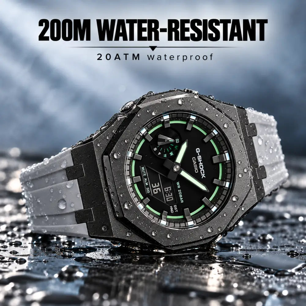 Casio G-Shock Mod Watch - Grey Green - GA-2100 Custom Casioak