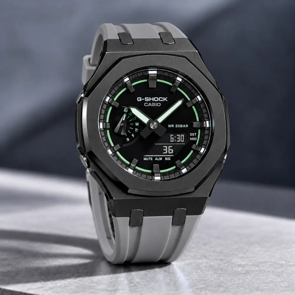 Casio G-Shock Mod Watch - Grey Green - GA-2100 Custom Casioak