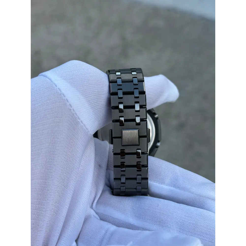 Montre CasiOak Custom – Metal Grey Mirror Polish - Mod G-Shock GA2100