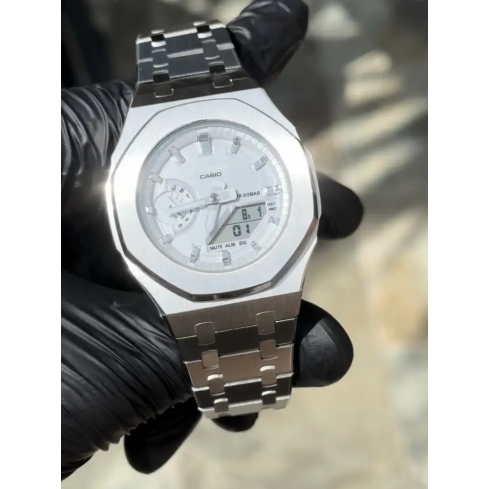 Montre CasiOak Custom – Metal Silver - Mod G-Shock GMAS2100